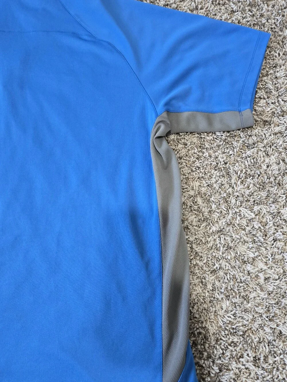 The North Face Shirt Mens XXL Blue VaporWick Polo Short Sleeve